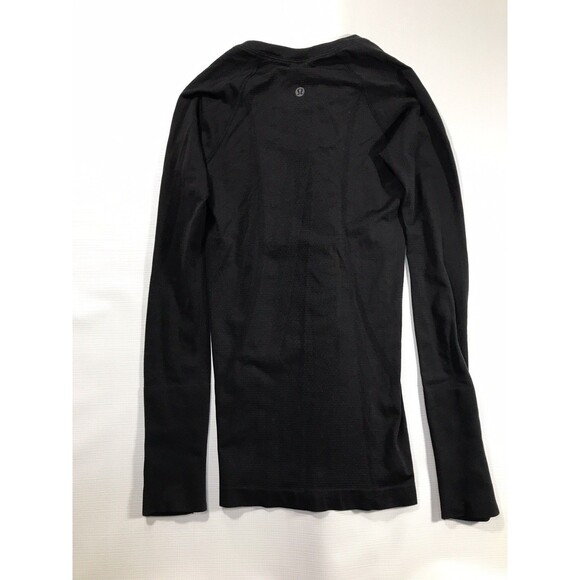 Lululemon Women's Long Sleeve Thumb Holes Black Size 2 - Picture 5 of 7